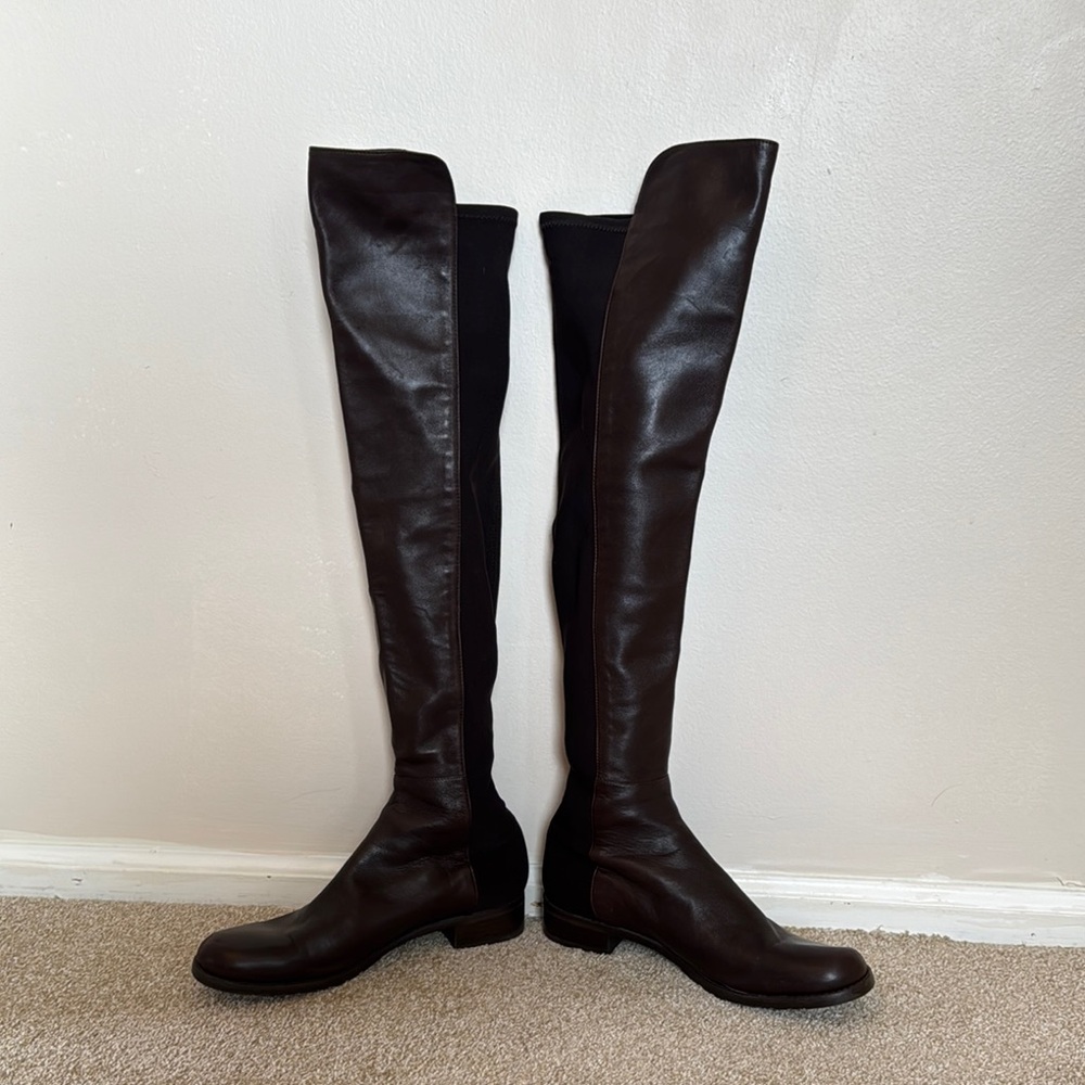 Stuart Weitzman 5050 Brown Over-the-Knee Boots